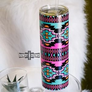 20 Oz Fiesta Tumbler with Straw